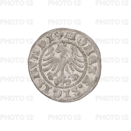 Crown half-grosz, Sigismund I the Old (King of Poland; 1506–1548). Obverse: Polish eagle with