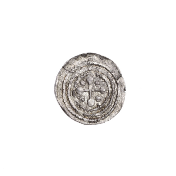 Denarius of Boleslaw III Krzywousty (prince of Poland; 1086–1138), ca. 1125–1138. Obverse: within a