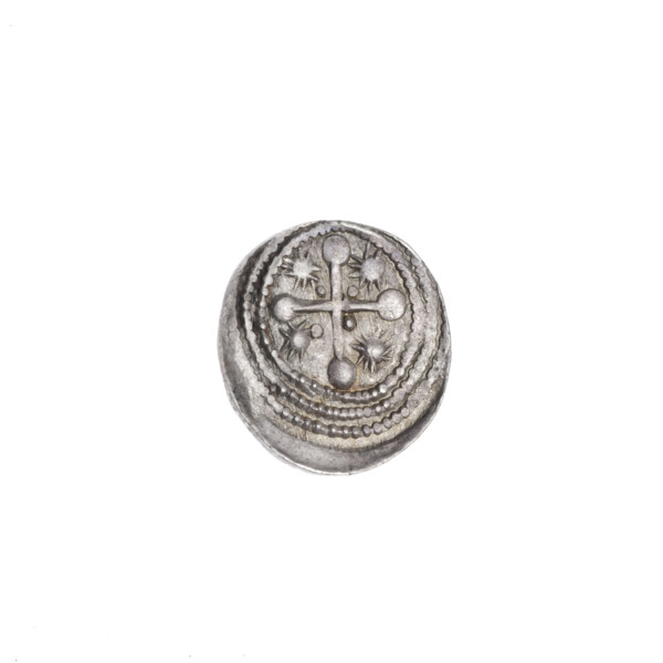 Denarius, Boleslaw III Krzywousty (prince of Poland; ca. 1125–1138). Obverse: in a beaded border, a