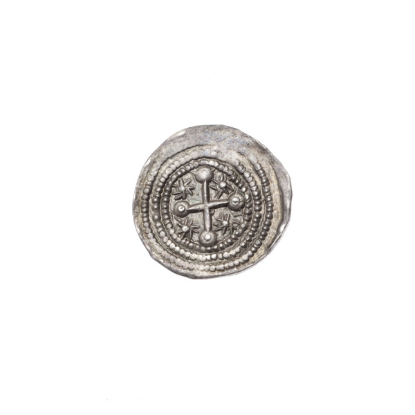 denarius, Boleslaw III Krzywousty (prince of Poland; 1086-1138), allegories, spearhead (issue