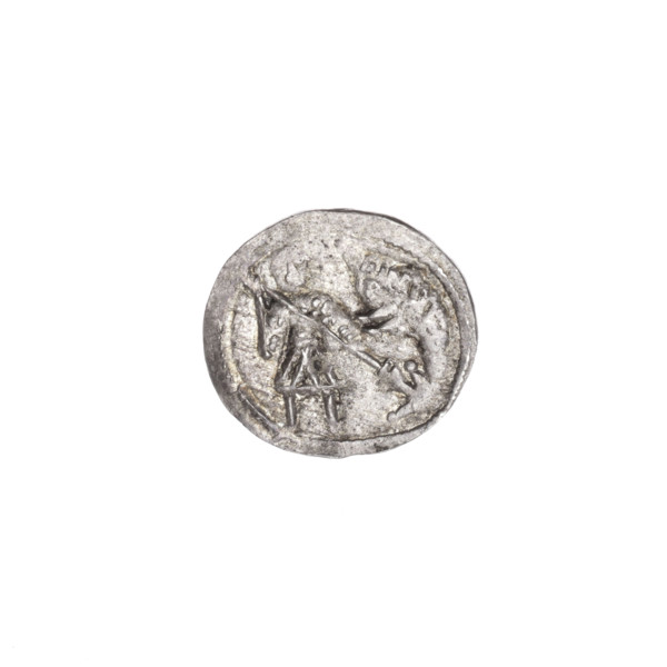 Denarius, Boleslaw III Krzywousty (prince of Poland; 1086–1138). Obverse: within a beaded border, a