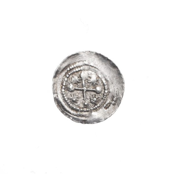 denarius, Boleslaw III Krzywousty (prince of Poland; 1107–1138), allegories, equal-armed cross,