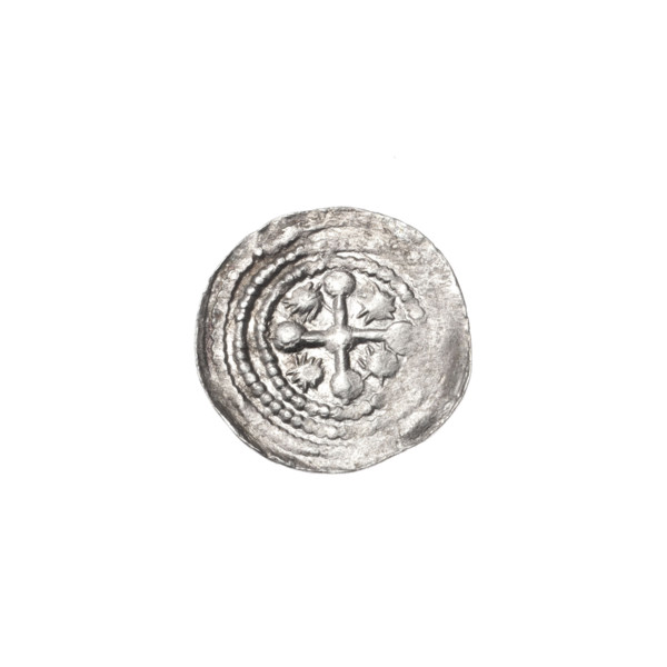 Denarius of Boleslaw III Krzywousty (prince of Poland; ca. 1086–1138), ca. 1125–1138. Obverse: in