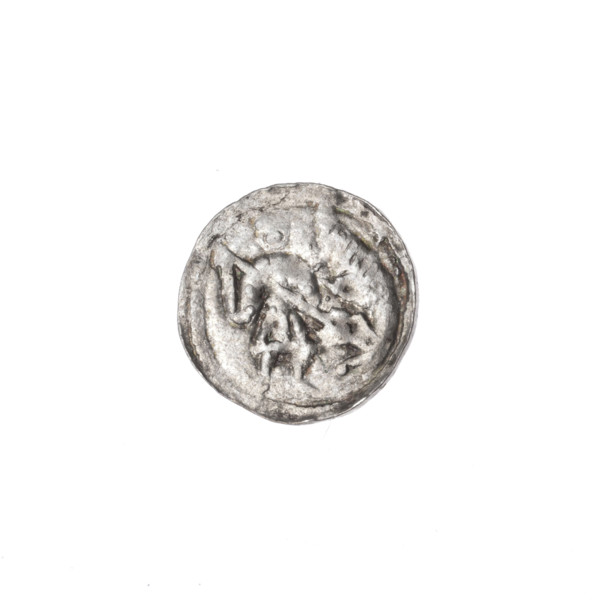 Denarius, Boleslaw III Krzywousty (prince of Poland; 1086–1138). Obverse: in beaded border, a
