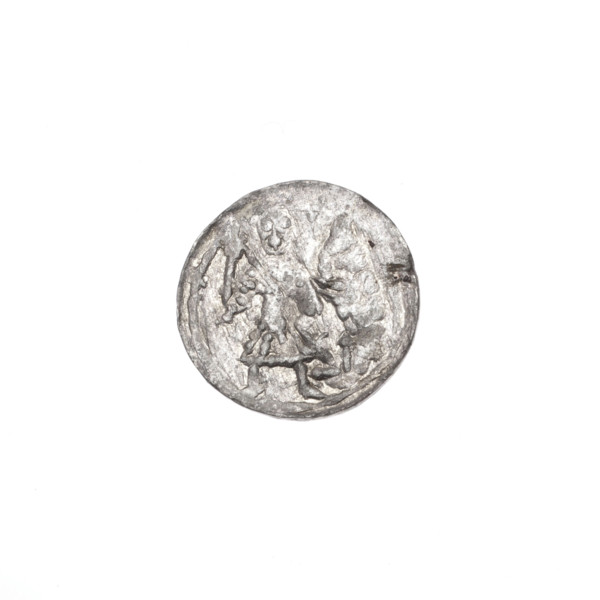 Denarius, Boleslaw III Krzywousty (prince of Poland; ca. 1107–1138). Obverse: in a linear border, a