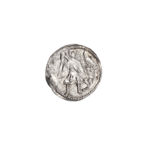 Denarius, Boleslaw III Krzywousty (prince of Poland; 1086–1138). Obverse: in beaded border, a