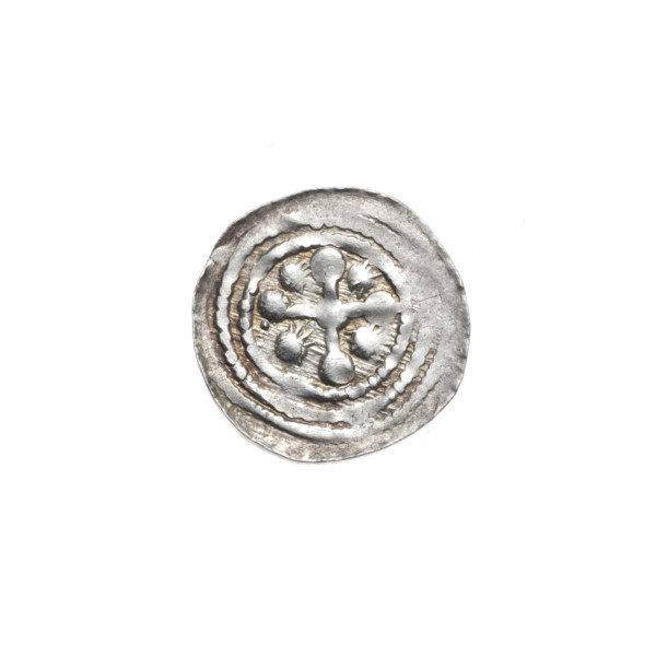 Denarius, Boleslaw III Krzywousty (prince of Poland; 1086–1138). Obverse: in a beaded border, a