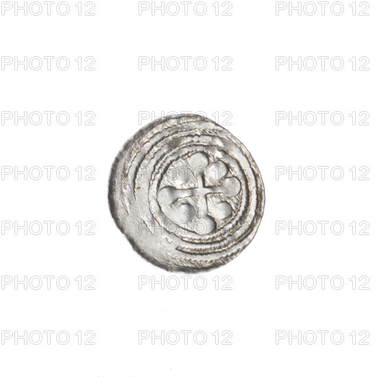 denarius, Boleslaw III Krzywousty (prince of Poland; 1107–1138), allegories, equal-armed cross,
