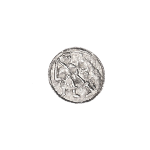 Denarius of Boleslaw III Krzywousty (prince of Poland; 1086–1138/1107–1138). Obverse: within a