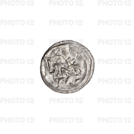 denarius, Boleslaw III Krzywousty (prince of Poland; 1107–1138), allegories, equal-armed cross,