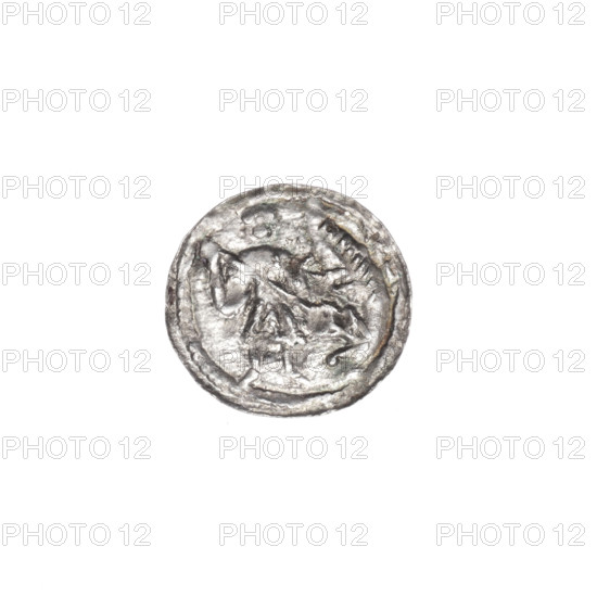denarius, Boleslaw III Krzywousty (prince of Poland; 1086–1138 / reign 1107–1138), allegories,