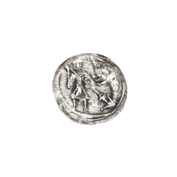 denarius, Boleslaw III Krzywousty (prince of Poland; 1086–1138), allegories, equal-armed cross,