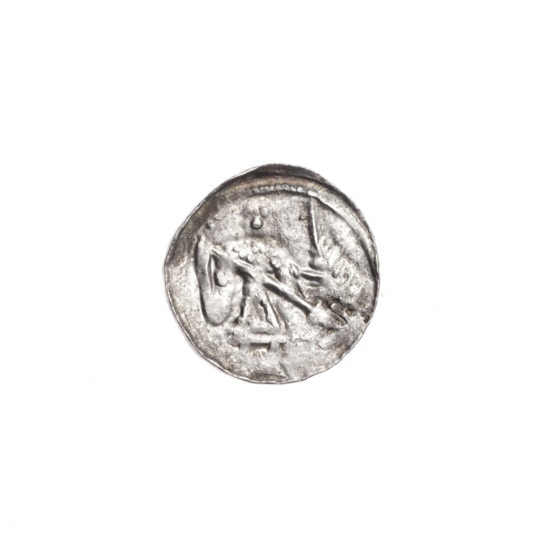 denarius, Boleslaw III Krzywousty (Prince of Poland; 1107–1138), allegories, equal-armed cross,