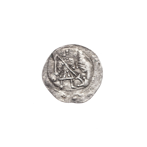 denarius, Boleslaw III Krzywousty (prince of Poland; 1086–1138), allegories, spearhead (issue