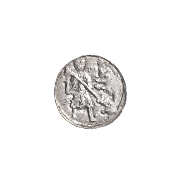 Denarius, Boleslaw III Krzywousty (prince of Poland; 1107–1138). Obverse: in a linear border, a