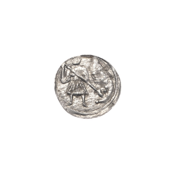 Denarius, Boleslaw III Krzywousty (prince of Poland; 1107–1138). Obverse: in a beaded border, a