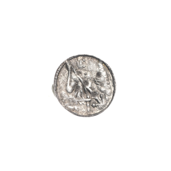 Denarius, Boleslaw III Krzywousty (prince of Poland; 1086–1138). Obverse: in the beaded border, a
