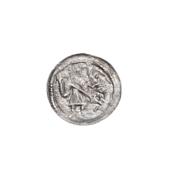 denarius, Boleslaw III Krzywousty (prince of Poland; 1107–1138), allegories, chain mail, crosses,
