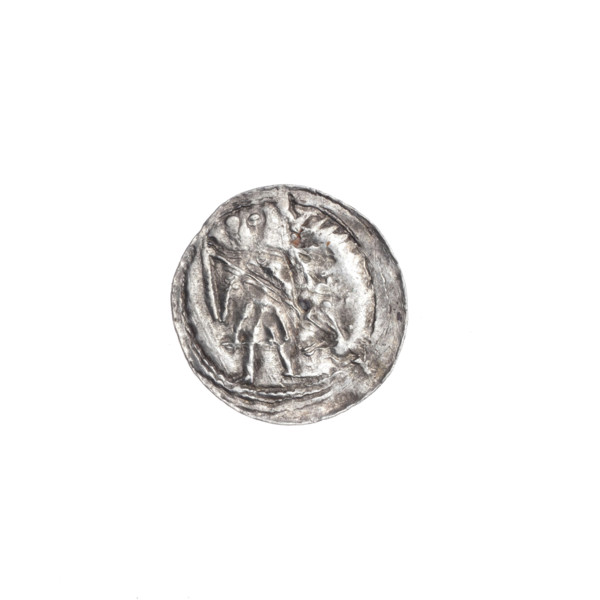 Denarius of Boleslaw III Krzywousty (prince of Poland; ca. 1086–1138), ca. 1125–1138. Obverse: in