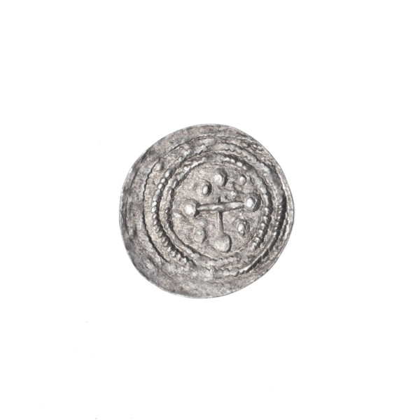 denarius, Boleslaw III Krzywousty (prince of Poland; 1086–1138), allegorical imagery, equal-armed