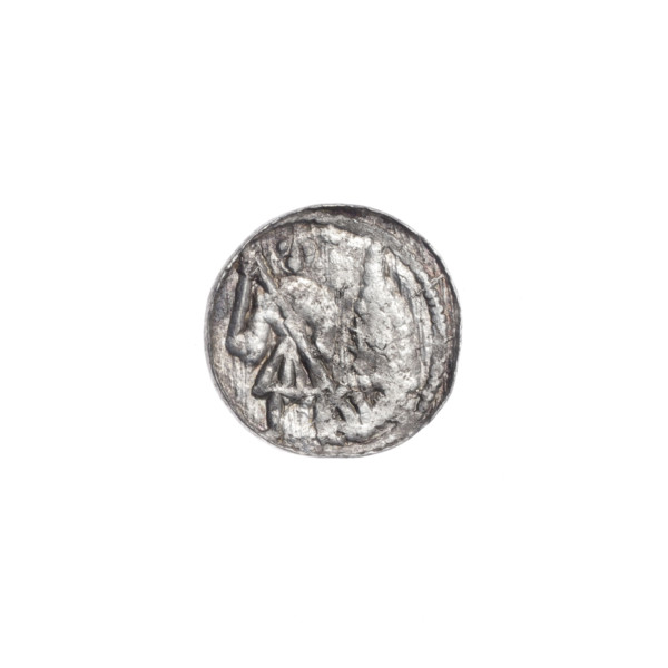 denarius, Boleslaw III Krzywousty (prince of Poland; 1086–1138), allegories, spearhead (issue