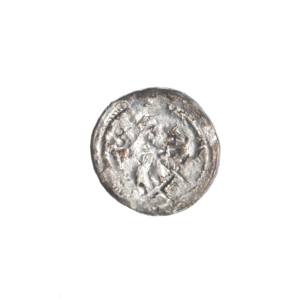 Denarius of Boleslaw III Krzywousty (prince of Poland; ca. 1086–1138), ca. 1125–1138. Obverse: in