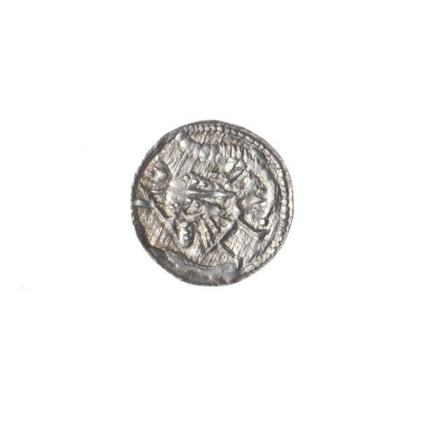 denarius, Boleslaw III Krzywousty (prince of Poland; 1086–1138), allegories, spearhead (issue