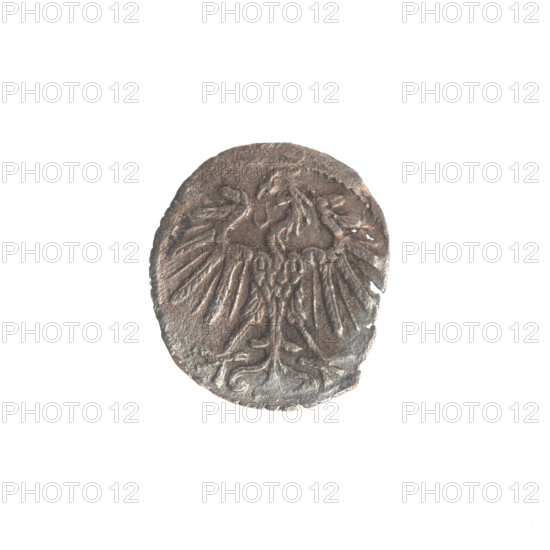 Lithuanian denarius, Sigismund II Augustus (King of Poland; 1544–1572); emblems of the Jagiellon