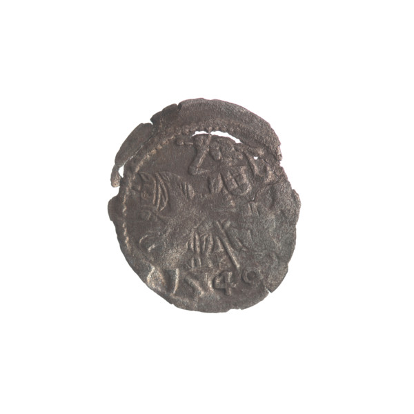 Lithuanian denarius, Sigismund II Augustus (King of Poland; 1544–1572); emblems of the Jagiellon