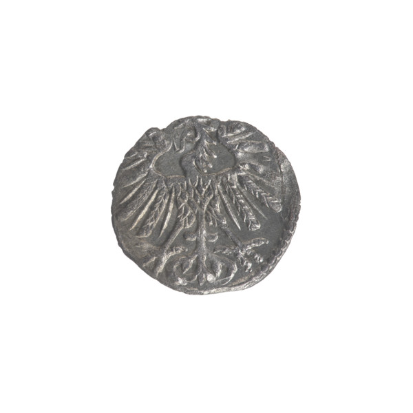 Lithuanian denarius, Sigismund II Augustus (King of Poland; 1544–1572); emblems of the Jagiellon