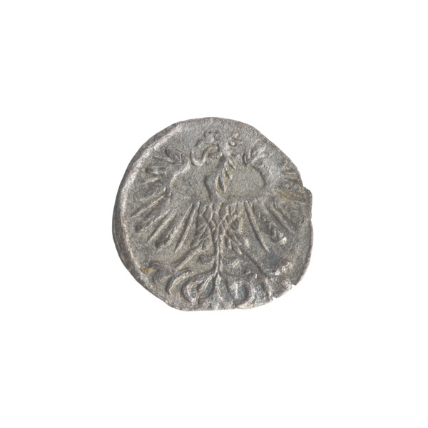 Lithuanian denarius, Sigismund II Augustus (King of Poland; 1544–1572); emblems of the Jagiellon