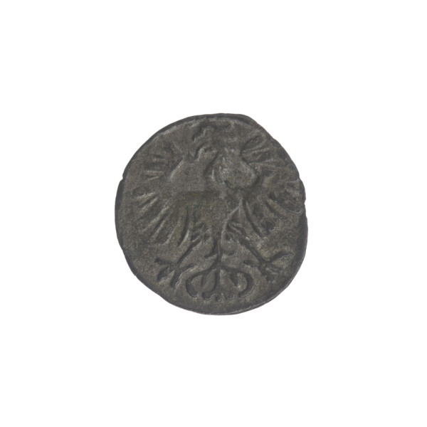 Lithuanian denarius, Sigismund II Augustus (King of Poland; 1544–1572); emblems of the Jagiellons