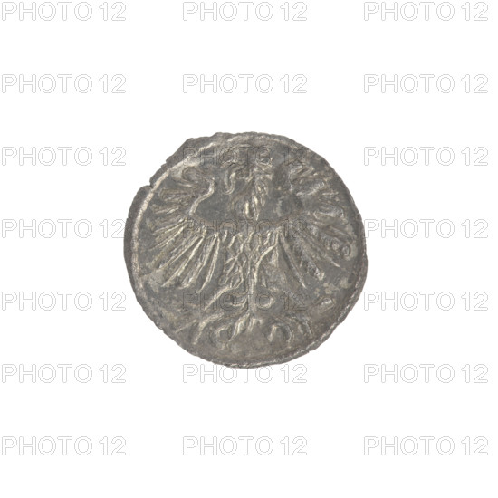 Lithuanian denarius, Sigismund II Augustus (King of Poland; 1544–1572); emblems of the Jagiellons
