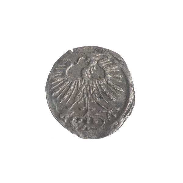 Lithuanian denarius, Sigismund II Augustus (King of Poland; 1544–1572); emblems of the Jagiellon
