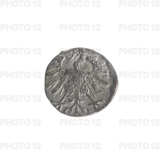 Lithuanian denarius, Sigismund II Augustus (King of Poland; 1544–1572); emblems of the Jagiellon