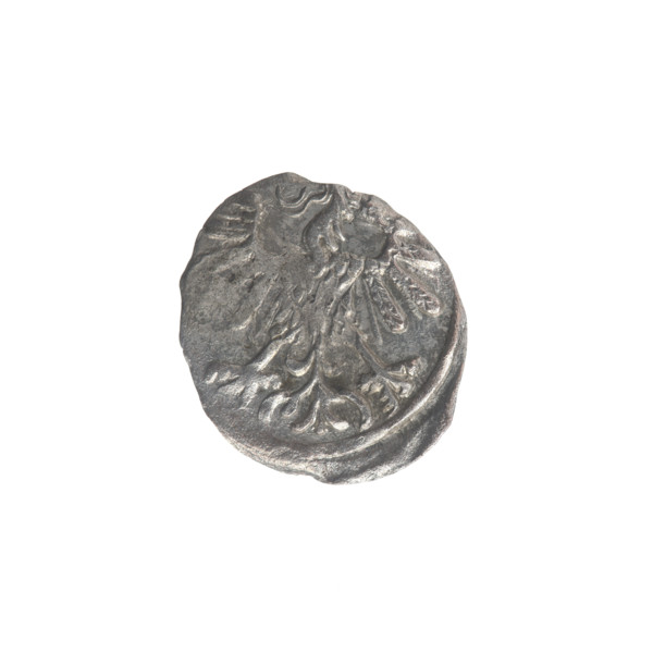 Denarius (coin), Lithuanian; issuer: Sigismund II Augustus (King of Poland, 1544–1572); emblems: