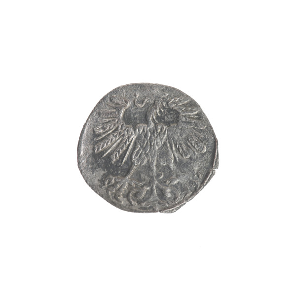 Lithuanian denarius, Sigismund II Augustus (King of Poland; 1544–1572); emblems of the Jagiellon