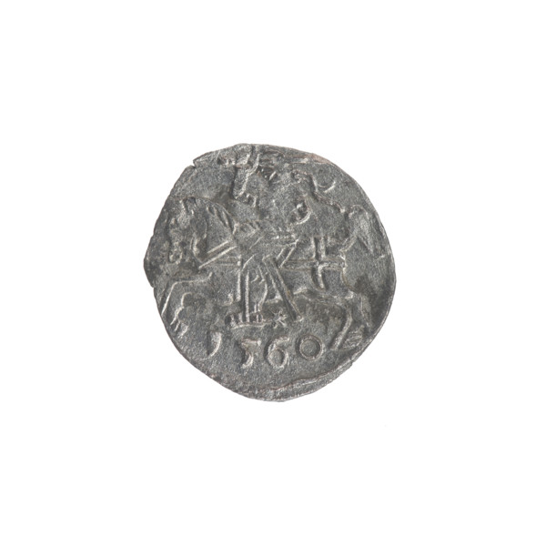 Lithuanian denarius, Sigismund II Augustus (King of Poland; 1544–1572); emblems of the Jagiellon