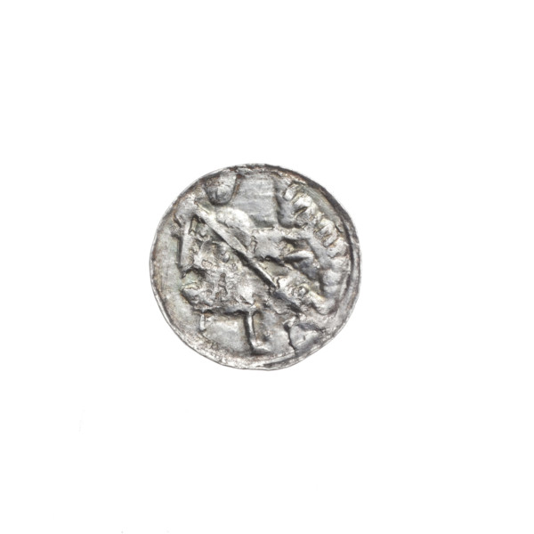 denarius, Boleslaw III Krzywousty (prince of Poland; 1086–1138), spearhead (issue mark),