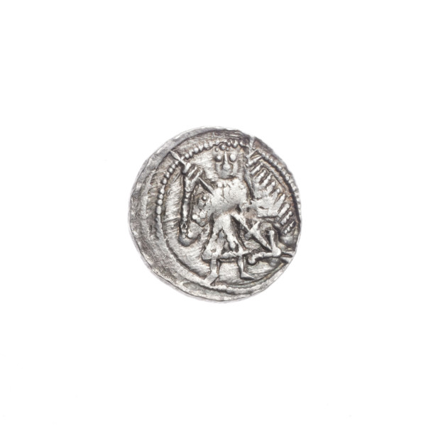 Denarius, Boleslaw III Krzywousty (prince of Poland; 1086–1138). Obverse: in a beaded border, a