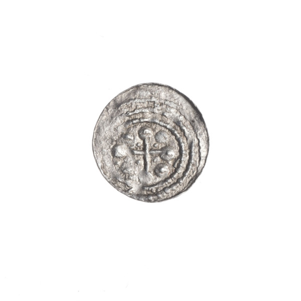 Denarius, Boleslaw III Krzywousty (prince of Poland; ca. 1086–1138). Obverse: in a linear border, a