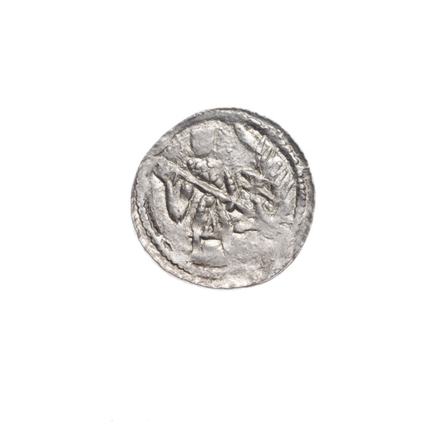denarius, Boleslaw III Krzywousty (prince of Poland; 1107–1138), allegories, equal-armed cross,
