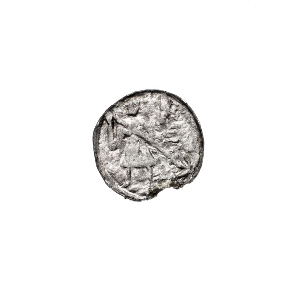 Denarius of Boleslaw III Krzywousty (prince of Poland; ca. 1107–1138). Obverse: in a beaded border,