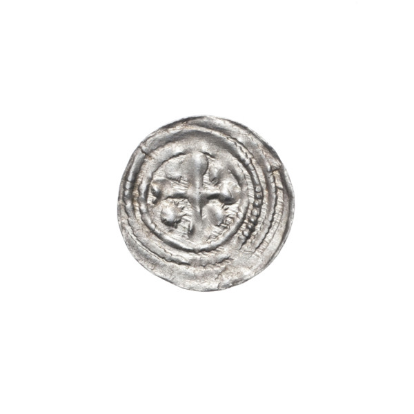 denarius, Boleslaw III Krzywousty (prince of Poland; 1107–1138), allegories, crosses, jaws