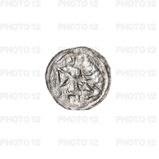 denarius, Boleslaw III Krzywousty (prince of Poland; 1086–1138), allegories, spearhead (issue