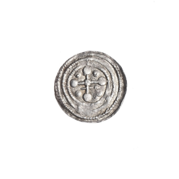 Denarius, Boleslaw III Krzywousty (prince of Poland; 1086–1138 and 1107–1138). Obverse: in the