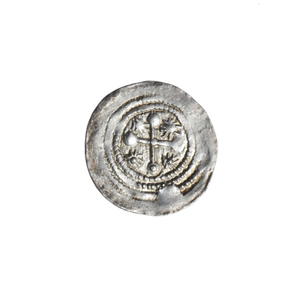 Denarius, Boleslaw III Krzywousty (Prince of Poland; 1107–1138). Obverse: in beaded border, a