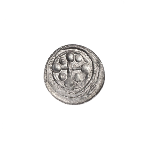 denarius, Boleslaw III Krzywousty (prince of Poland; 1086–1138), allegories, spearhead (issue