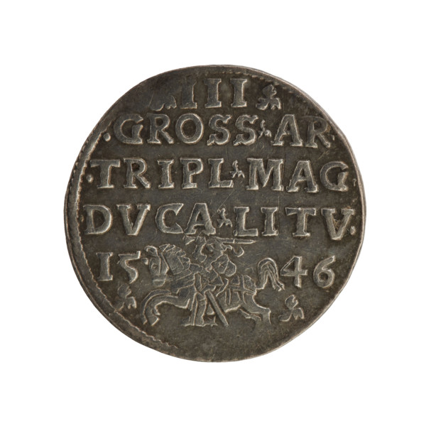 Obverse: Crowned male bust in armour turned right, rim inscription SIGIS.AVG.REX.POLO.MDLI.