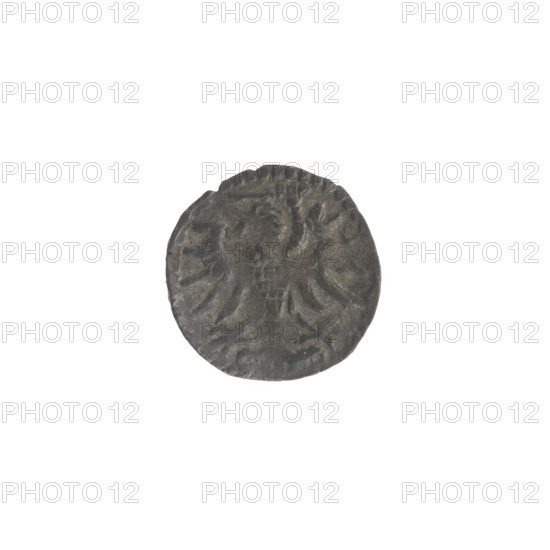 Gdansk denarius, Sigismund II Augustus (King of Poland; 1544–1572); emblems of the Jagiellon